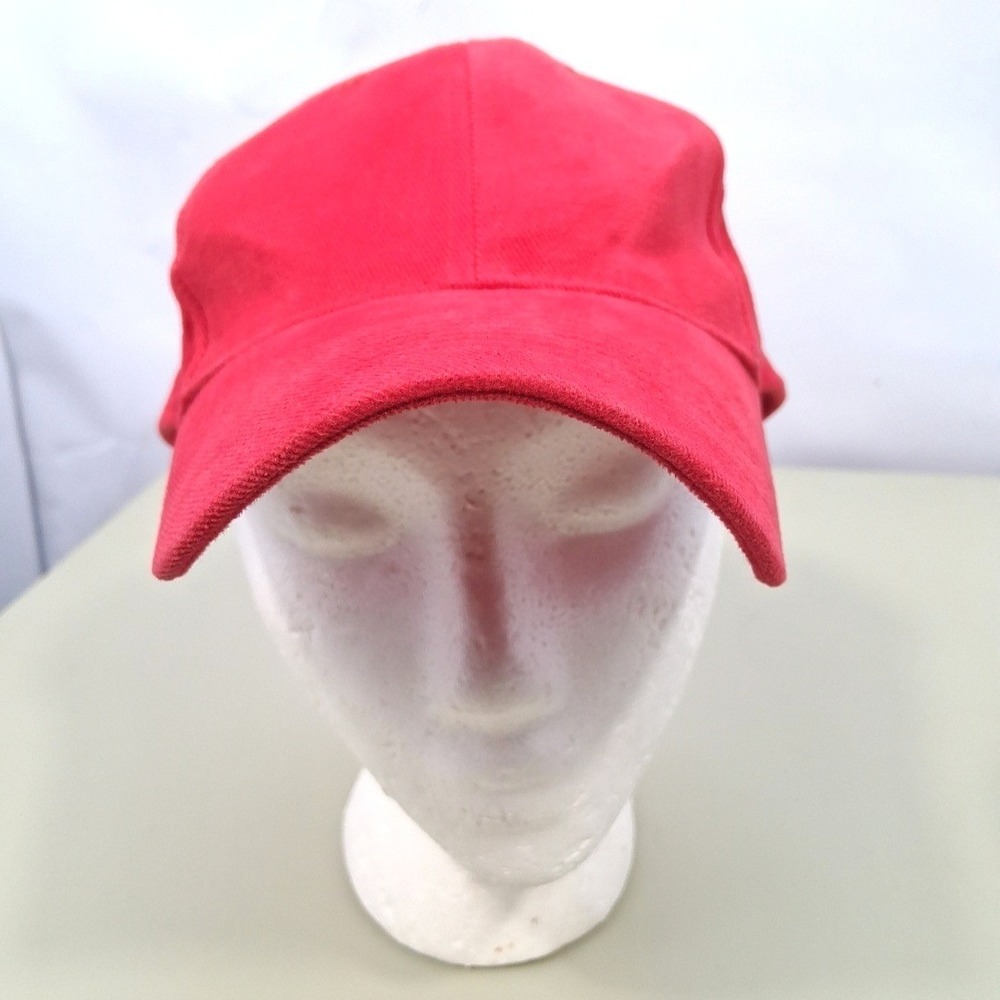 OTTO Red Corduroy Baseball Cap Dad Hat Adj Strap 100% Cotton OSFM Normcore